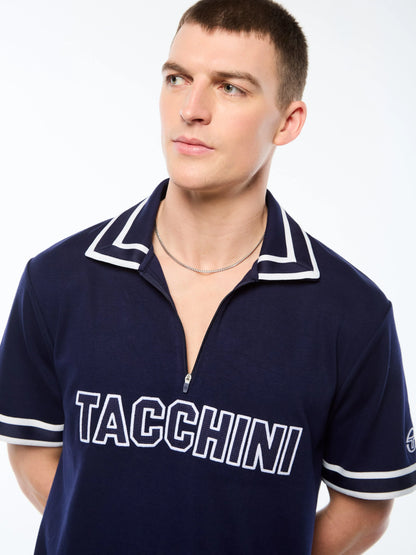 Tito Short Sleeve Polo-Maritime Blue
