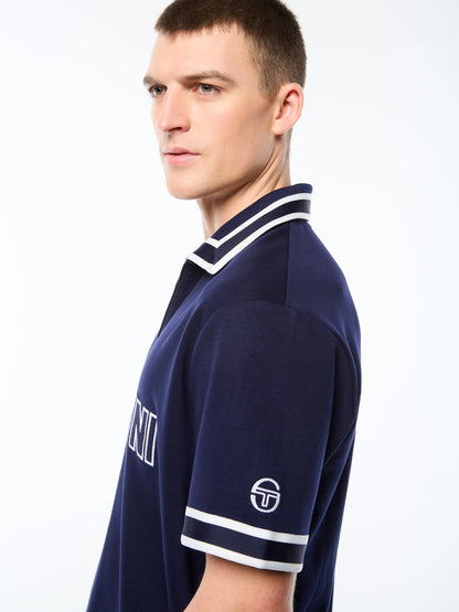 Tito Short Sleeve Polo-Maritime Blue