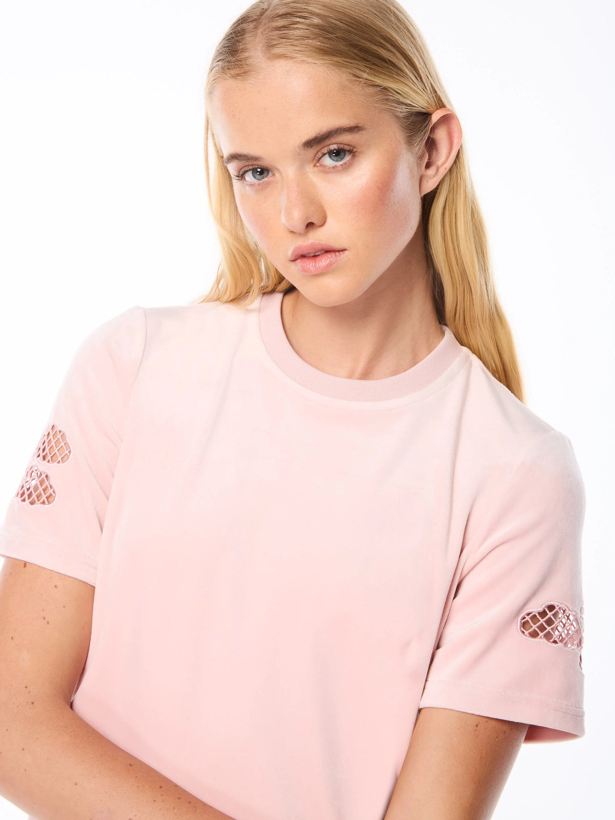 Nuvola Cropped Pink T-Shirt