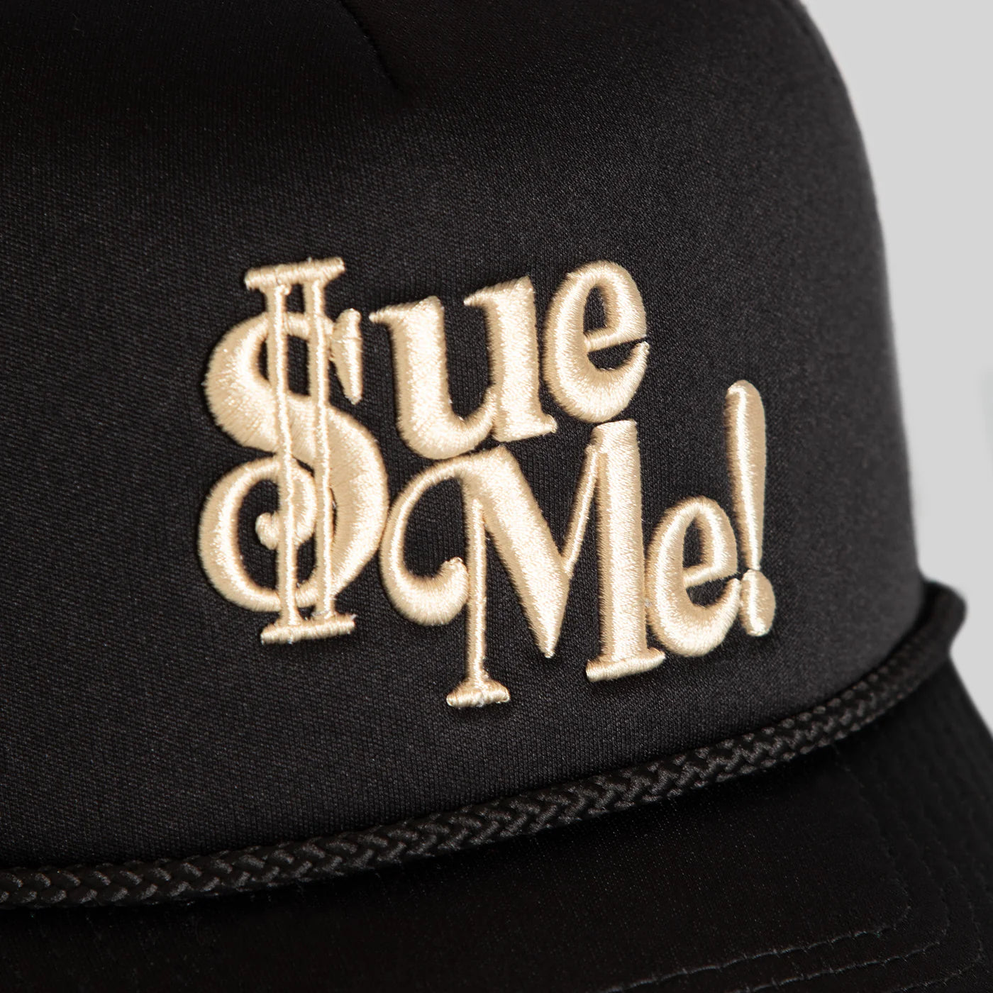 Sue Me Black Foam Trucker