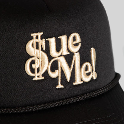 Sue Me Black Foam Trucker