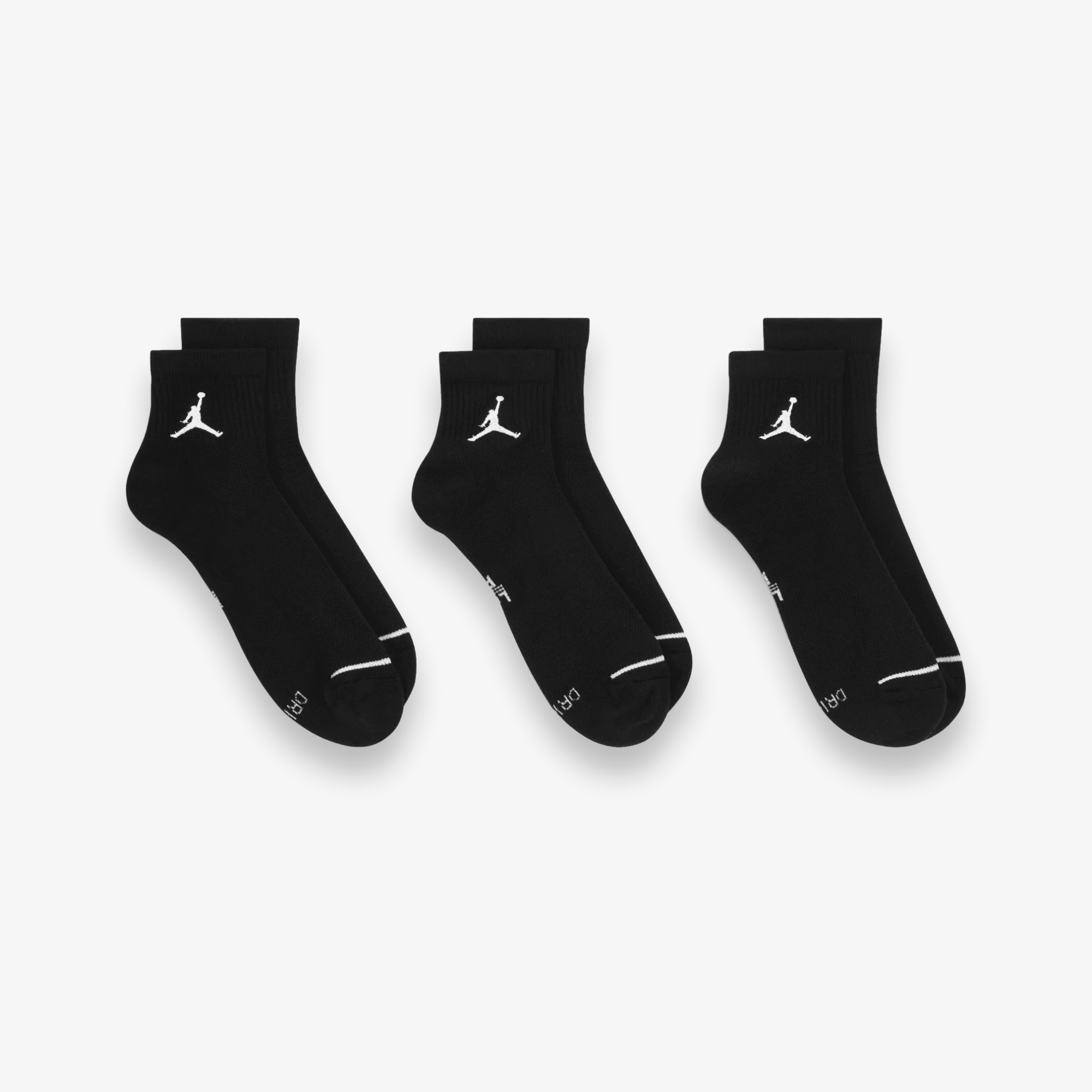 Jumpman Qtr 3 PK Socks