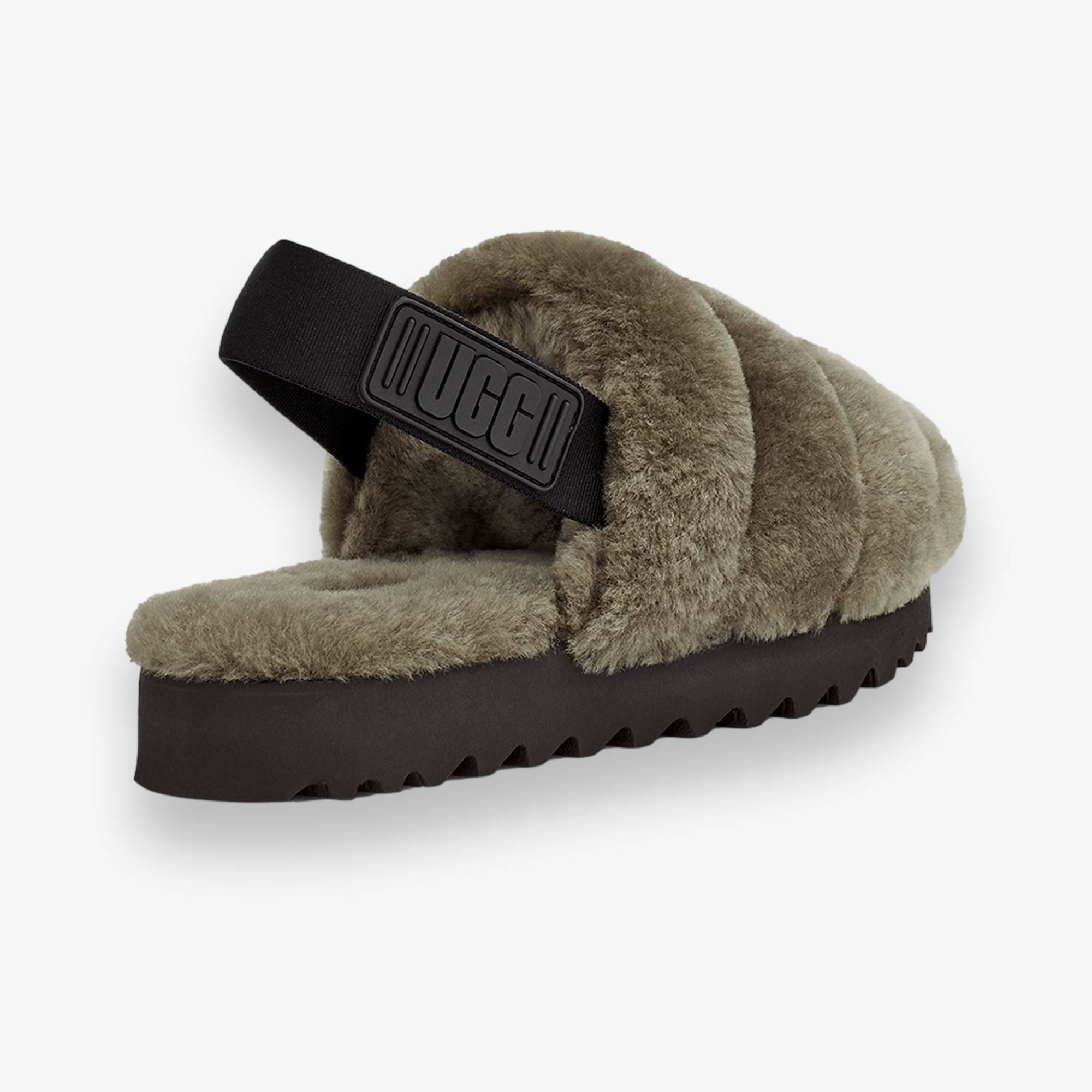 Super Fluff Slipper Olive Green