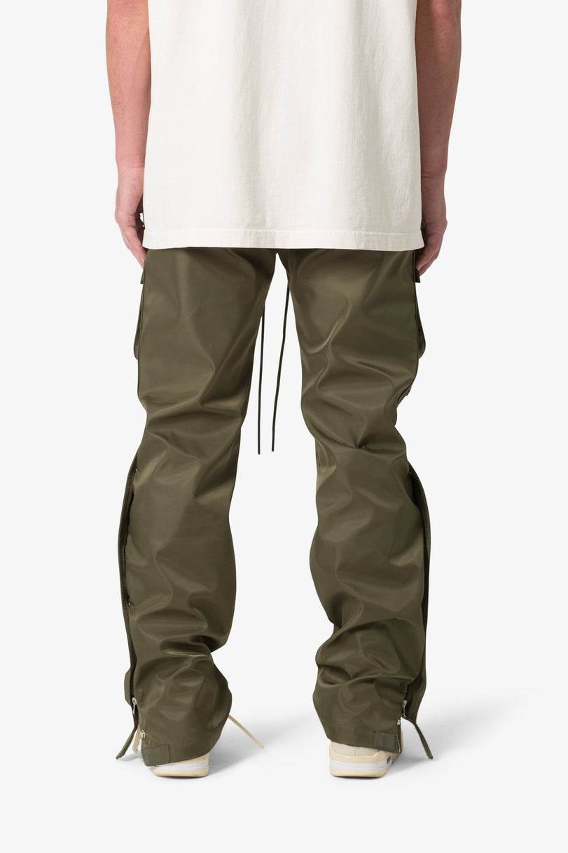 MNML-Snap Front Cargo Pants-Green