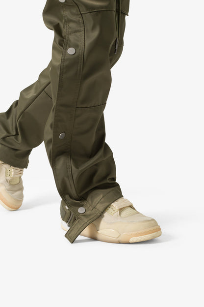 MNML-Snap Front Cargo Pants-Green