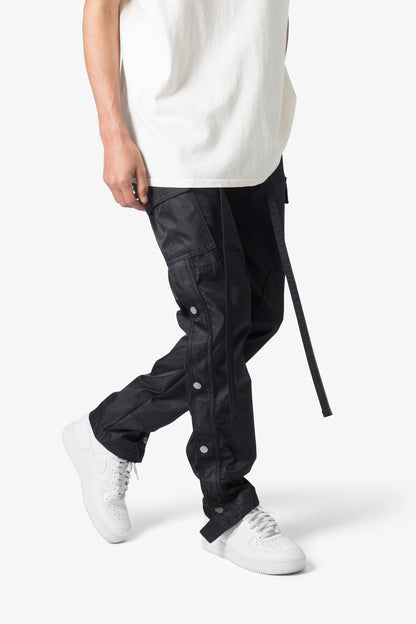 MNML-Snap Zipper II Cargo Pants-Black