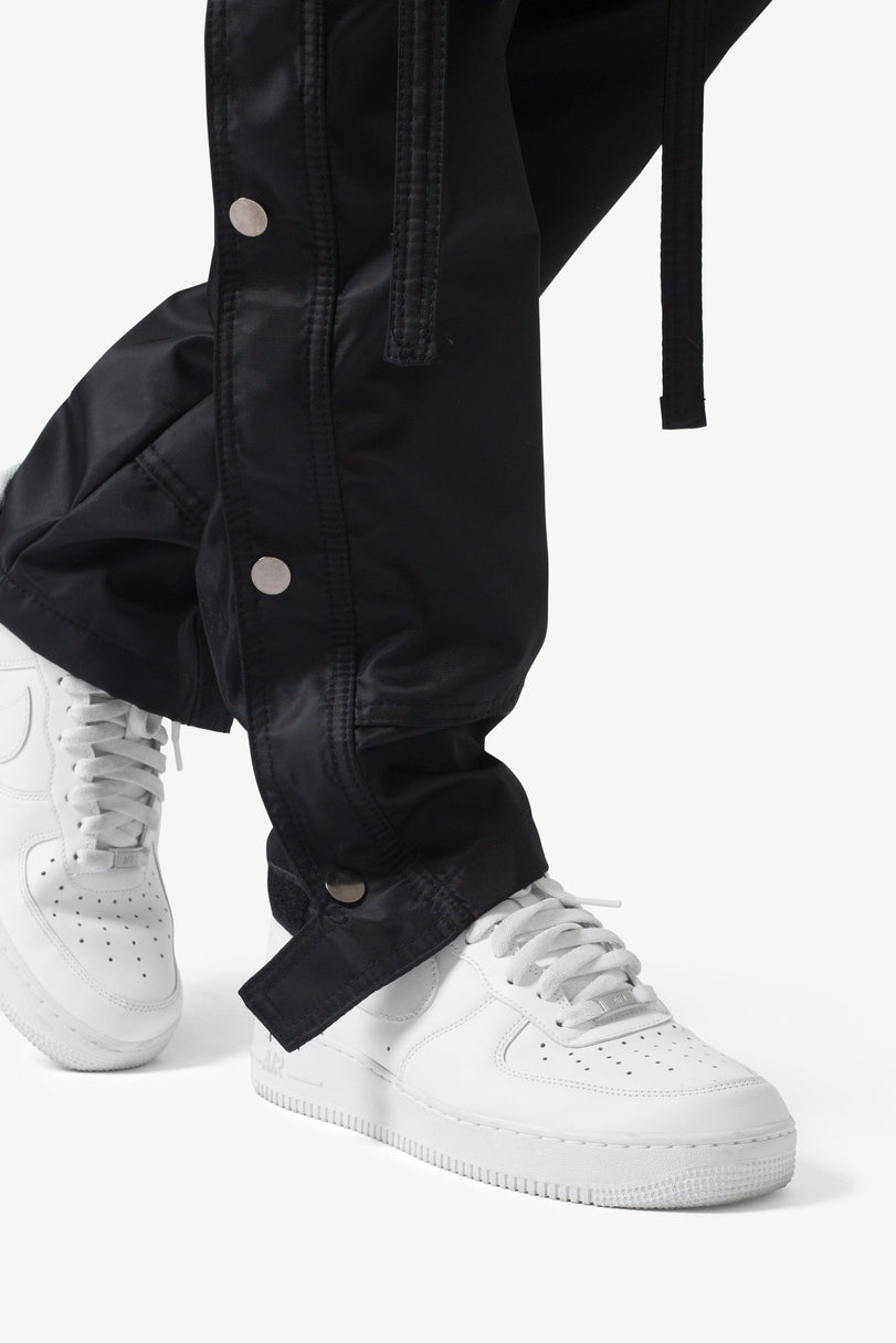 MNML-Snap Zipper II Cargo Pants-Black