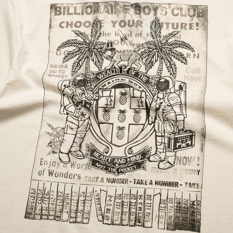 Billionaire Boys Club Call Now SS Tee Gardenia