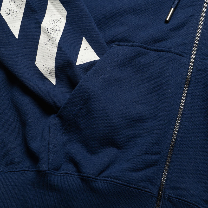 L/AB c/o Off-White Diagonal Full Zip Hoodie