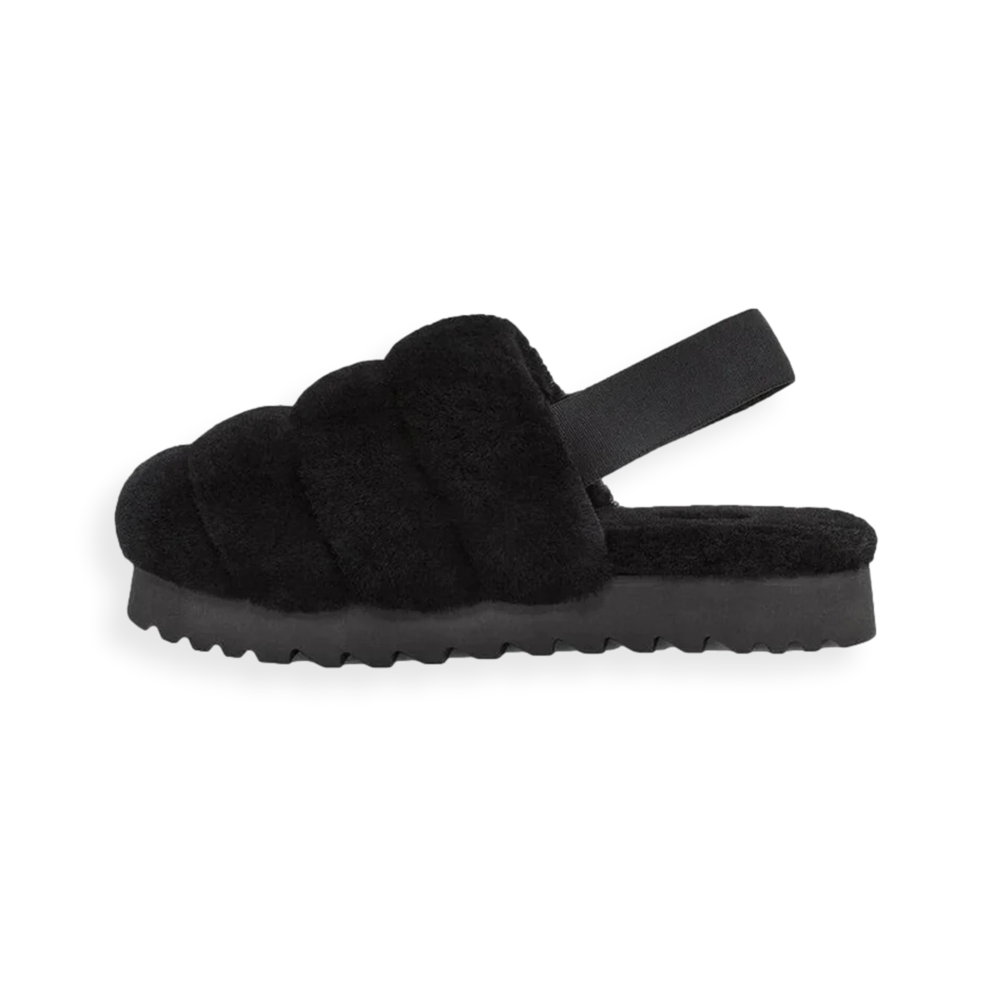 Super Fluff Slipper Black