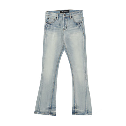 Mr. Stacked Light Washed Jeans Blue