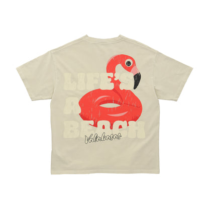 Lifes a beach Tshirt Brown