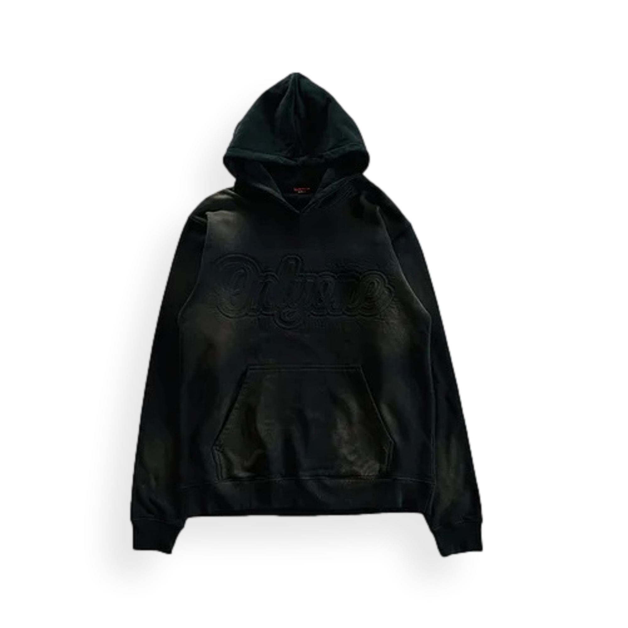 Debossed Printed Pullover Hoodie
