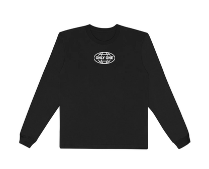 Only One Worldwide Long Sleeve Black Crewneck