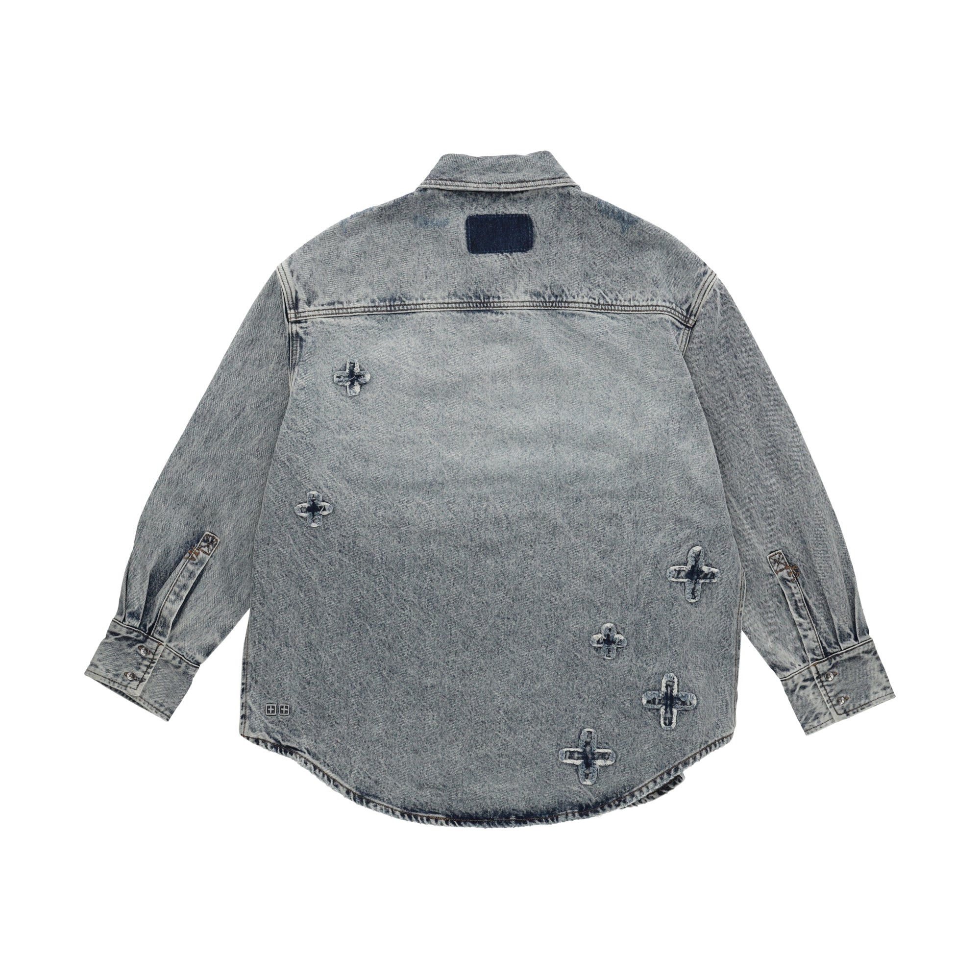 klassic kraftwerk Blue Oversized shirt