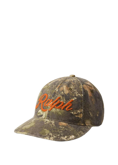 The Ralph Logo Forest-Print Ball Cap
