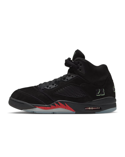 Air Jordan 5 'Halloween' 'Black and Picante Red