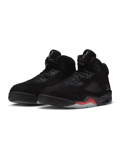 Air Jordan 5 'Halloween' 'Black and Picante Red