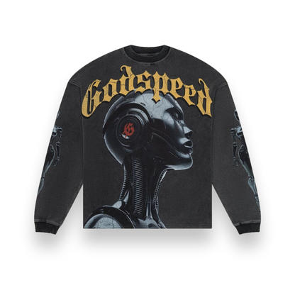 Alexa Thermal Ls Grey Wash Crewneck