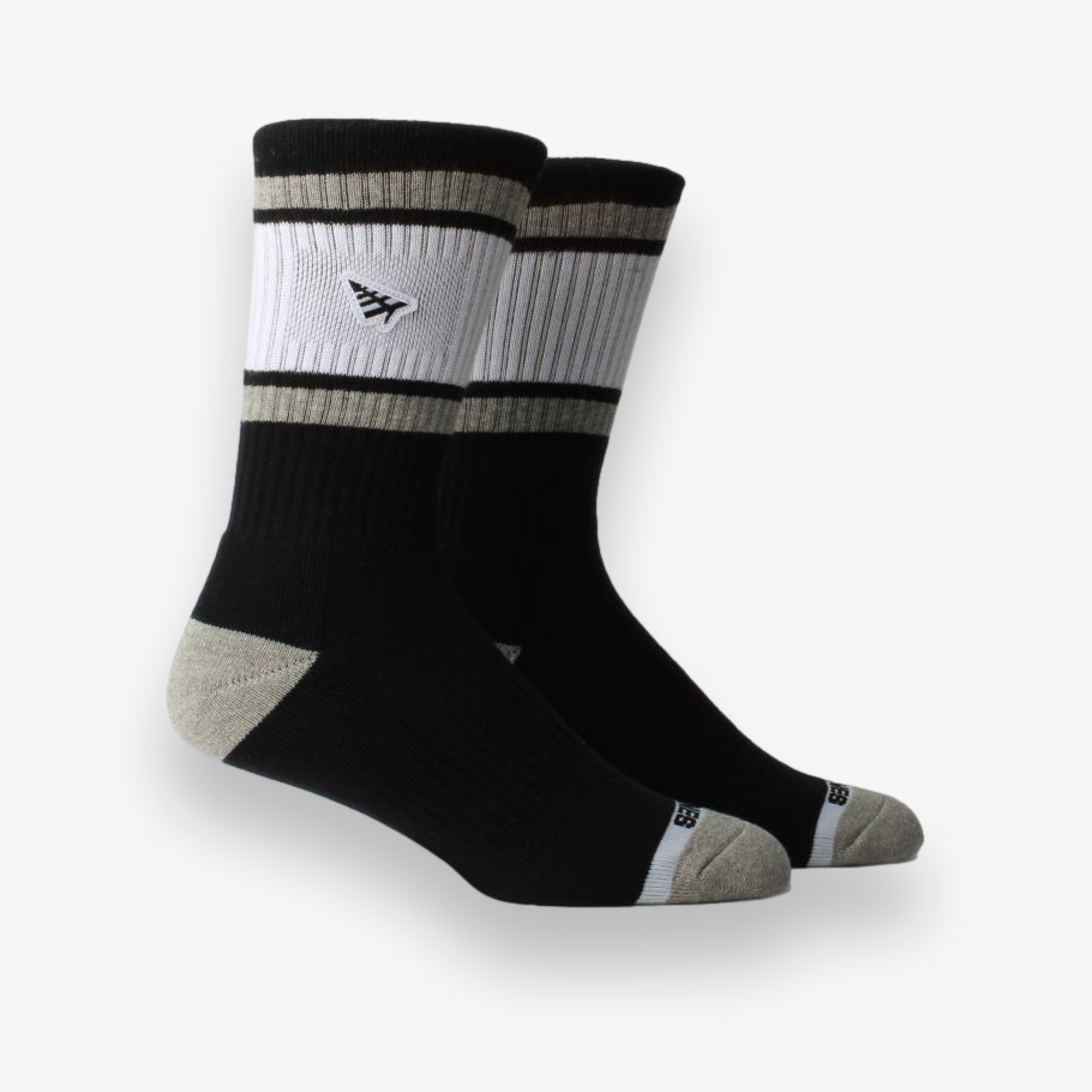 Embroidery Logo Patch Stripe Socks