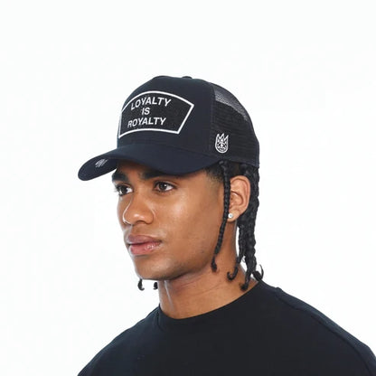 CULT MESH BACK TRUCKER HAT "LOYALTY IS ROYALTY"