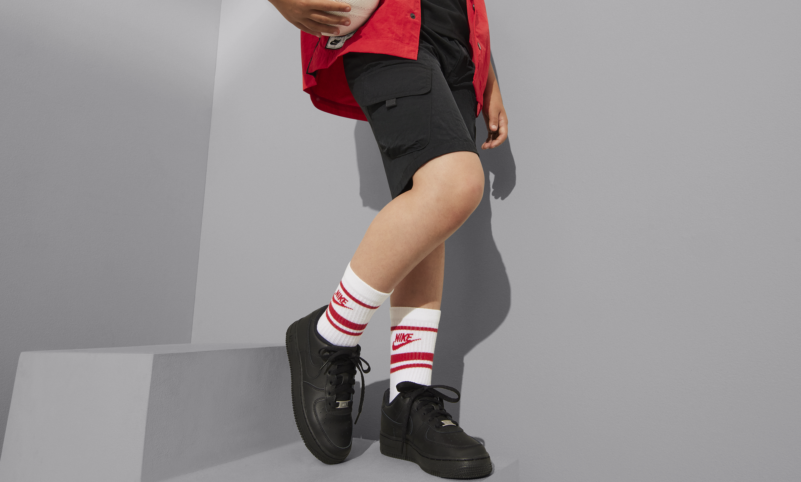 Air Force 1 LE Triple Black GS