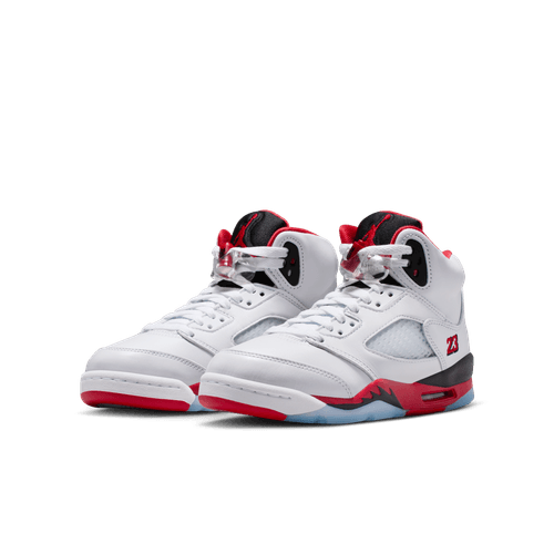Jordan 5 Retro Fire Red Black Tongue GS