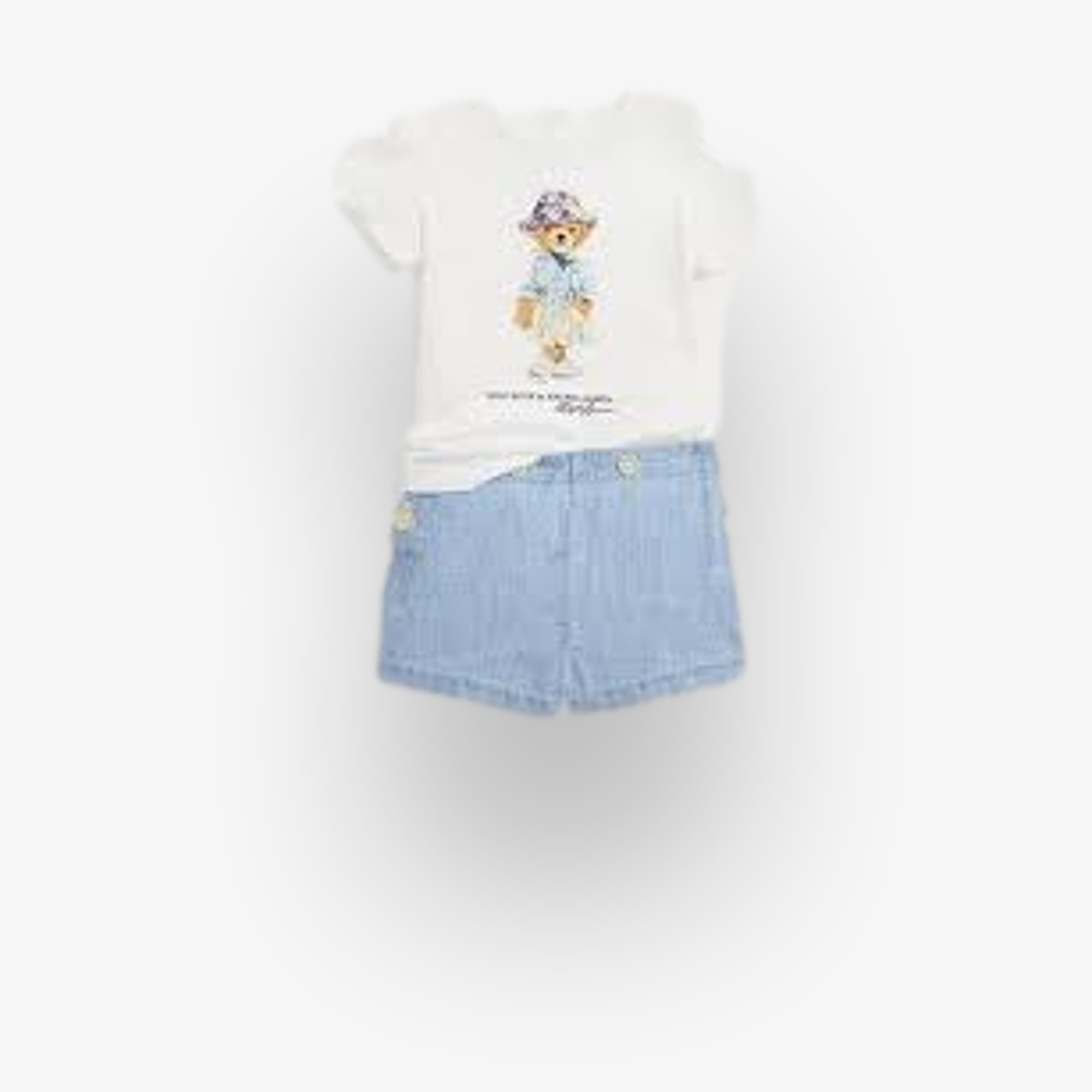 Polo Bear Cotton Tee & Shorts