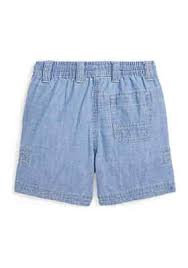 Indigo Chambray Drawstring Short