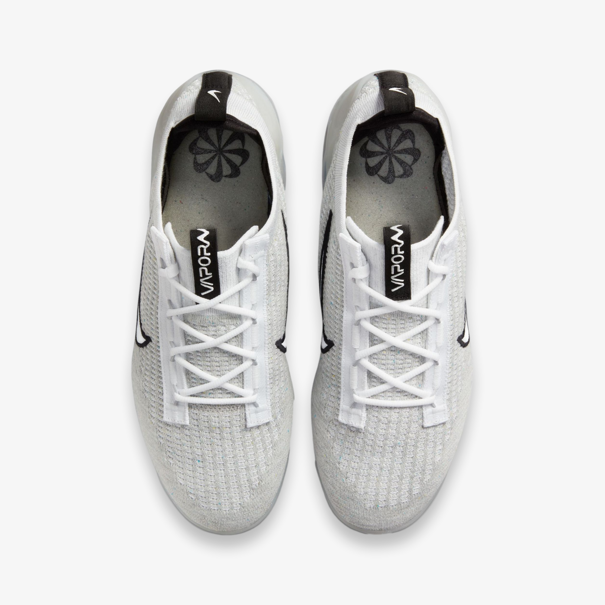 Air VaporMax 2021 FK White Black Metallic Silver