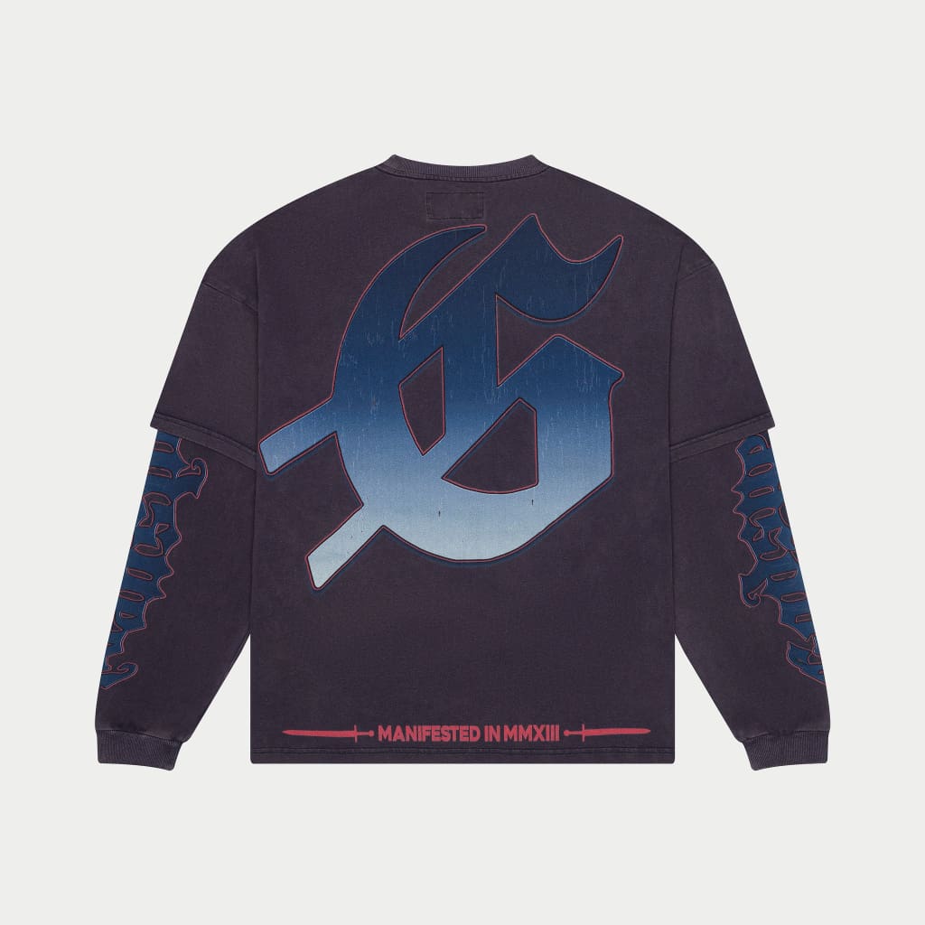 Endzone Dual Layered T-Shirt Navy Wash