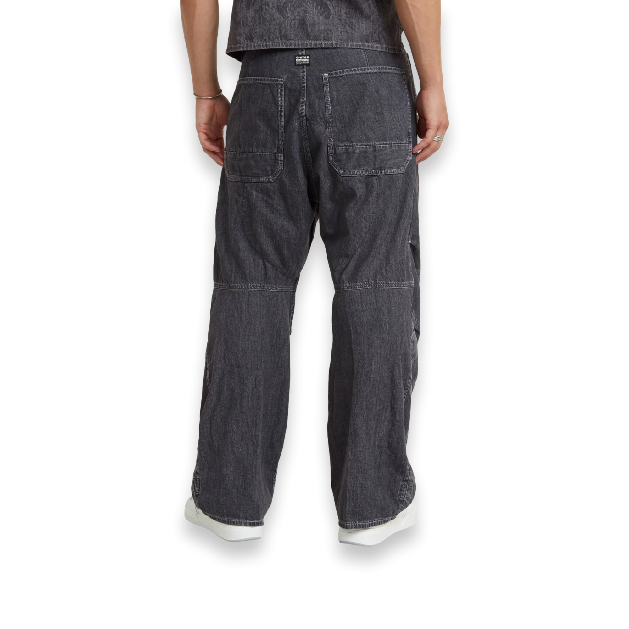 Palm Pleated Denim Pants