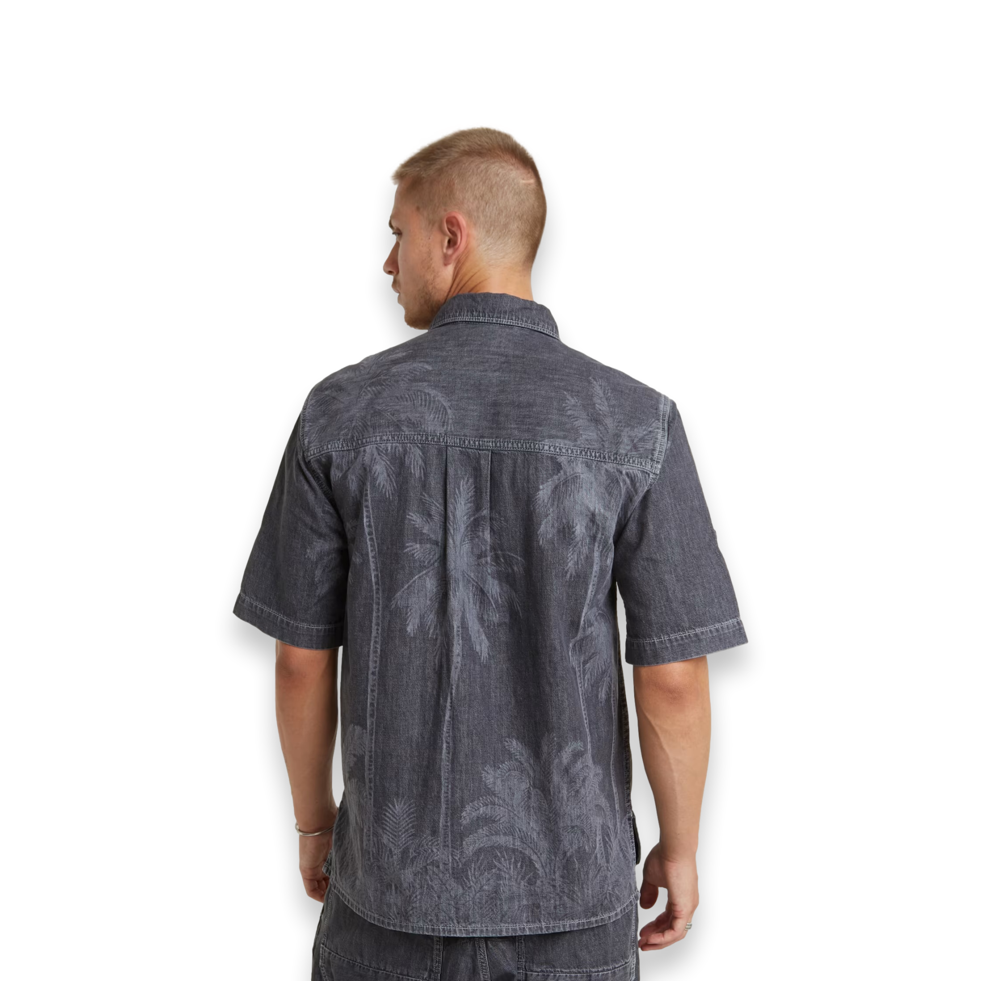 Slanted Double Pocket  Shirt