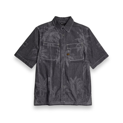 Slanted Double Pocket  Shirt