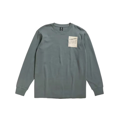 Tile Back Graphic Loose LS T-Shirt