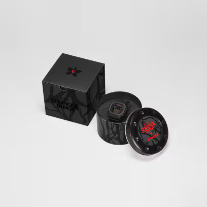 G-Shock x Stranger Things  Black & Red Digital Watch DW5600STT-1