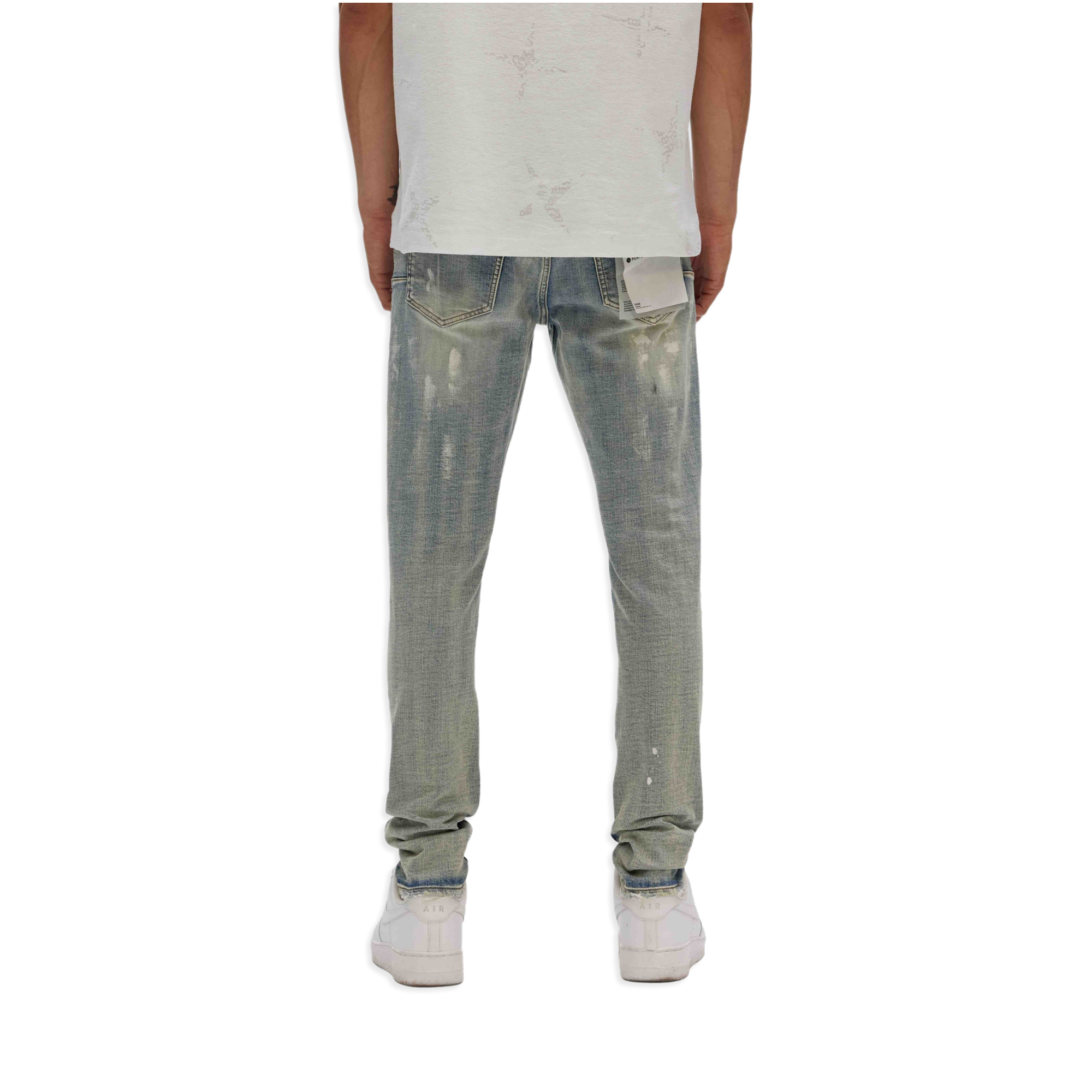 Light Indigo Paint Blowout Jean