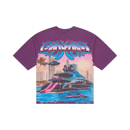 Memento Vivere Purple Wash T-Shirt