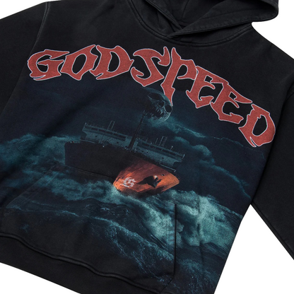 Seasick Black Hoodie