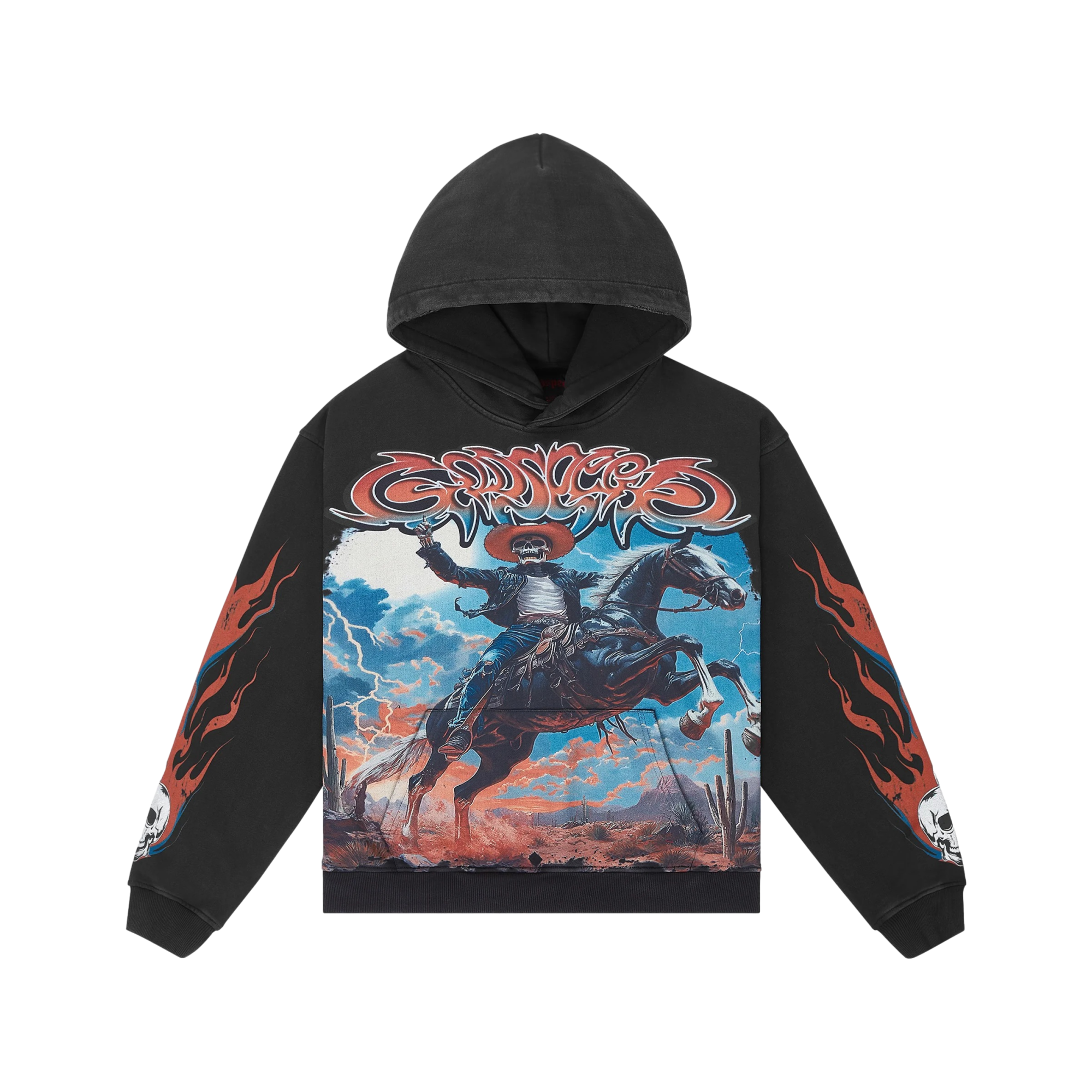 Best Western Black wash Hoodie