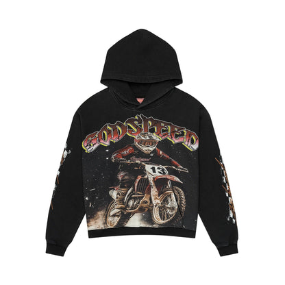 Motocross  Black Hoodie