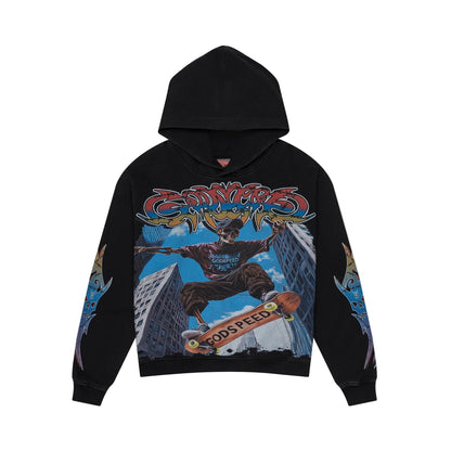 Ollie Boom26 Black Pullover Hoodie