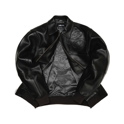 Two Tone Pelle Black Jacket