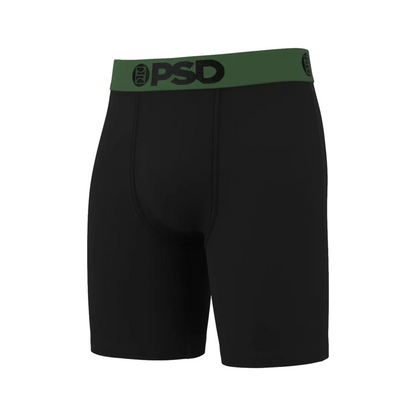 Solids Black Green Brief