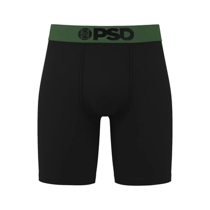 Solids Black Green Brief