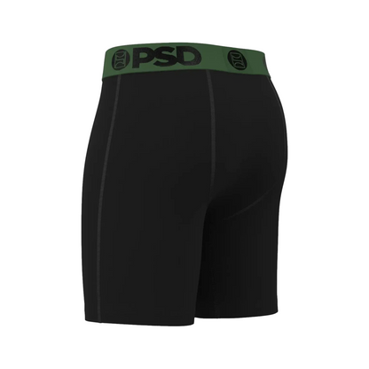 Solids Black Green Brief