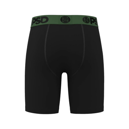 Solids Black Green Brief