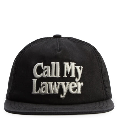 Call My Lawyer Airbrush Trucker Black Hat