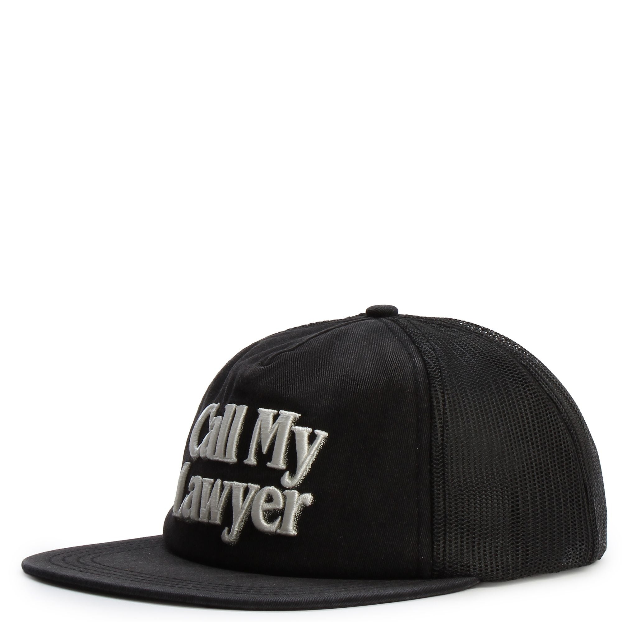 Call My Lawyer Airbrush Trucker Black Hat