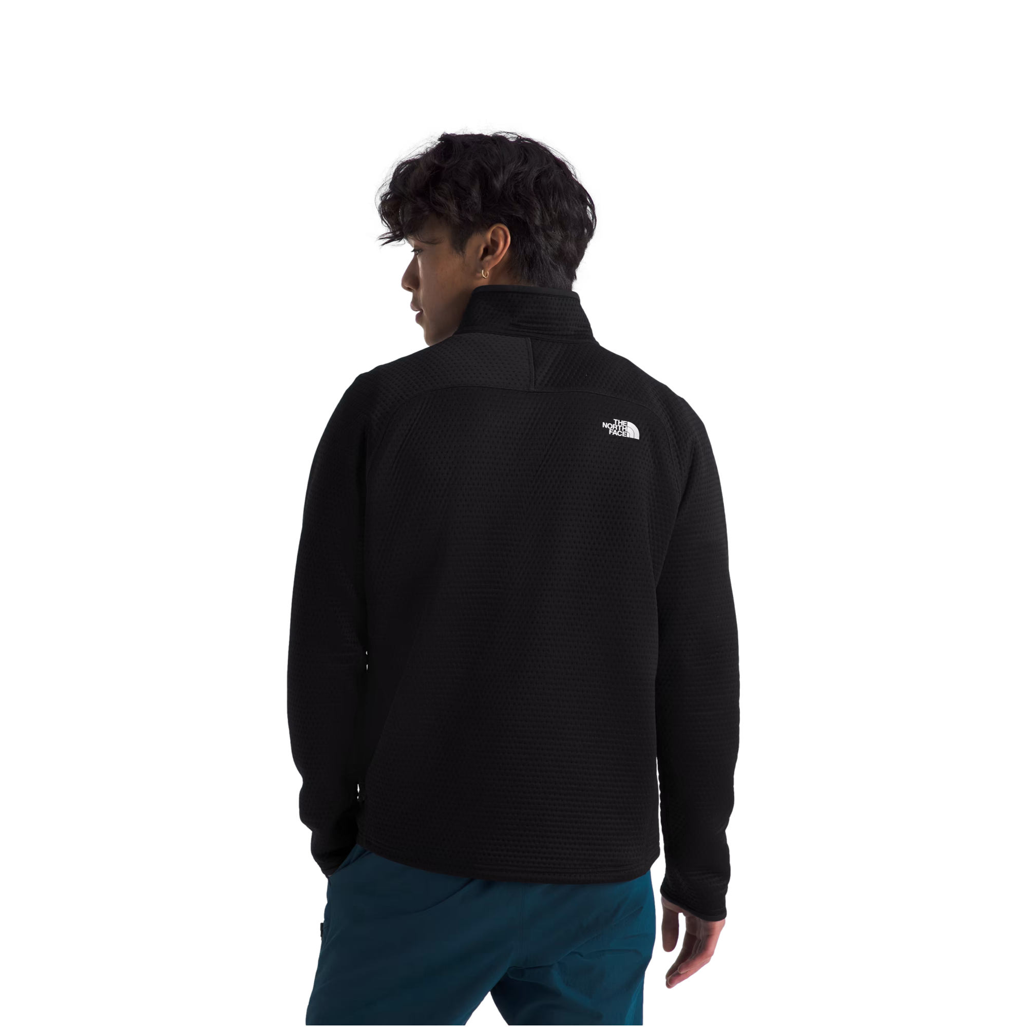 Dot Knit Thermal Half Zip Jacket